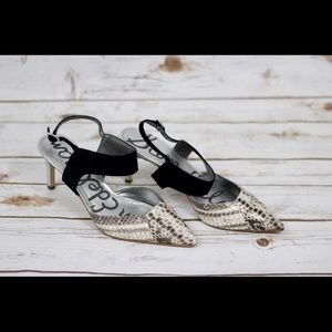 Snakeskin D'orsay Ankle Pointed Pumps 🚨SOLD🚨